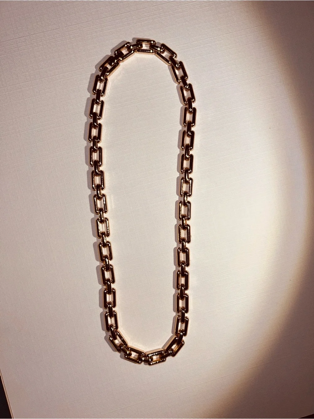 CHANEL Gold CC Pendant with Pink Ribbon New Elegant Chain